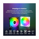 Prime Montech AX120 Pro Argb Pwm 120MM Fan 3'lü Paket, Üst Düzey, 360° Argb Aydınlatma, Tüfek Tipi Yatak, Sessiz Düşük Gürültü, 600–1600 Rpm, Fan Göbeği Dahil, Beyaz Renk - 0 - Siyah