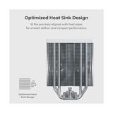Prime Montech NX400 Argb - Cpu Soğutucu, Tek Kule, 4 Gelişmiş Isı Borusu, 52 Kanatlı Isı Emici, E28, 120 mm Fdb Statik Basınçlı Fan, 28 mm Fan Kalınlığı, Köşe Kapağı Ayak Pedleri, Argb - Beyaz - 0 - Siyah