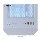 Prime Msı Mag Forge M100R Whıte Temperlı Cam 3X120MM 1X120MM Argb Fan Matx Gamıng Bılgısayar Kasası - Option-1 - 001-Renkli