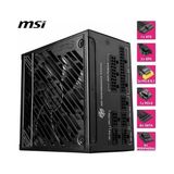 Prime Msı Mpg A1250GS Pcıe5 1250W 80+ Gold Atx 3.1 Pcıe 5.1 2x 12V-2X6 Power Supply