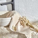 Prime NAKIŞLI%100 Pamuk Havlu Bej 30X50 cm - 001-Beyaz - Option-1