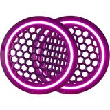 Prime Neon Işıklı 16 cm Hoparlör ve Midrange Kapağı - 2 Adet - Mor - 0 - Siyah