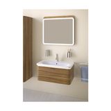 Prime Nest Trendy 5686B003-1072 Tezgah Lavabo, 80 Cm, Beyaz - 001-Renkli