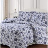 Prime Nevresim TAKIMI,%100 Pamuk Flanel, Kar Taneleri, - 001-Renkli - 100 x 100 cm