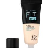 Prime New York Fit Me +Poreless Fondöten - 104 Soft Ivory (30 Ml) - Option-1