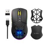 Prime Nexus Air Kablosuz 10000 Dpi Pixart PMW3325 Sensör Makro Yazılımlı & Değiştirilebilir Kapaklı Rgb Kablosuz Gaming Mouse - Siyah