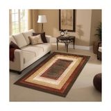 Prime Ningo Kadife Kaymaz Pamuk Tabanlı Yıkanabilir Antibakteriyel Salon Halısı 120X180 - 374-Yeşil