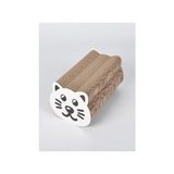 Prime Oluklu Karton Kedi Tımalama 12X23X12 cm Kedi Kafası - Ahşap