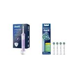Prime Oral-B Şarjlı/elektrikli Diş Fırçası Vitality Pro Lila Koruma ve Temizlik + Oral-B Action X-Filament Şarjlı Diş Fırçası Yedek Başlığı 4 Adet - Kestane Akaju - Option-1