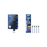 Prime Oral-B Şarjlı/elektrikli Diş Fırçası Vitality Pro Siyah Koruma ve Temizlik + Oral-B 3D X-Filament Şarjlı Diş Fırçası Yedek Başlığı 4 Adet - Kestane Akaju - Option-1