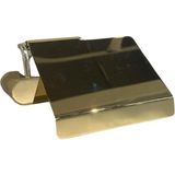 Prime Ovalın Kapaklı Tuvalet Kağıtlığı Altın 87X137X159 mm - 000-Siyah