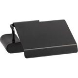 Prime Ovalın Kapaklı Tuvalet Kağıtlığı Siyah Renk 87X137X159 mm - 000-Siyah