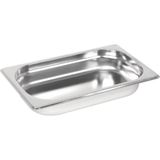 Prime Paslanmaz Çelik Gastronom/gastronorm Küvet Gn 1/4-20 (26,5 x 16,2 x 2 Cm) - Ahşap