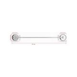 Prime Paslanmaz Metal Havluluk 41 cm – Duvara Monte Krom Banyo Havlu Askısı, Vida ve Dübel Hediyeli - 001-Beyaz - Option-1