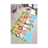 Prime Pelangi Çok Renkli Desenli Yıkanabilir Kaymaz Taban Leke Tutmazbebek ve Çocuk Odası Halısı, Çok Renkli 100 x 150 - -- - Option-1