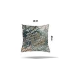 Prime Pelangi Yaprak Desenli Batik Gizli Fermuarlı Kırlent Kılıfı, Yeşil 45 x 45 - Option-1 - 001-Renkli