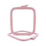Prime Pembe Orta (No:3) Plastik Kare Nakış Kasnağı, Çapraz Dikiş Çemberleri, Zımba Iğne Halkası, Kendin Yap El Işi Dikiş, Abs Plastik Nakış Çemberleri - Option-1