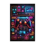 Prime Penra Kadife Oyuncu Odası Halısı Kaymaz Pamuk Tabanlı Yıkanabilir Antibakteriyel Gamer, Gaming Halısı 160X230 - 374-Yeşil