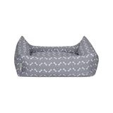 Prime Pet Uniform Gri-Beyaz Köpek Yatağı M 60X70CM - 001-Renkli - 100 x 100 cm