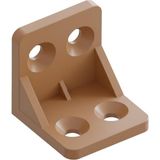 Prime Plastik L Köşe Bağlantı Elemanı, 28X28X28 Mm, Montaj Vidaları Dahil, 10 Adet (Kahverengi) - 001-Beyaz - Option-1