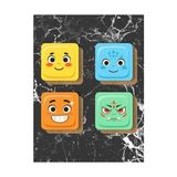 Prime Pokemon Temalı Bardak Altlığı Ahşap Baskılı Altlık 4'lü Set (9 X9CM) KARBONNM51 - Kestane Akaju - Option-1