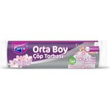 Prime Premium Büzgülü Çöp Torbası Kiraz Çiçeği Kokulu Orta Boy 15'li - 000-Siyah - Option-1