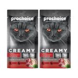 Prime Prochoice Creamy Kediler Için Balığı, Kızılcık ve Kedi Otlu Sıvı Ödül Maması 4X15 gr (2 Paketi)