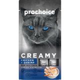 Prime Prochoice Creamy Tavuklu ve Karidesli Sıvı Kedi Ödül Maması 4X15 gr - 0,01 gr