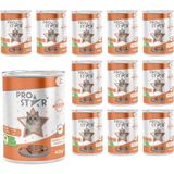 Prime Prostar Yetişkin Kedi Somonlu Pate Yaş Mama 400 gr x 12 Adet - Option-1