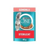 Prime Purına One Somonlu Kısırlaştırılmış Kediler Için Yaş Kedi Maması 85 Gram - Option-1