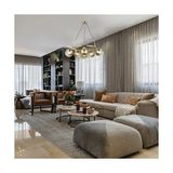 Prime Purıo 6 Lı Altın Sarkıt Avıze 6XE27 - Option-1 - 15000K - Beyaz