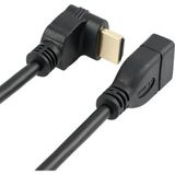 Prime PX-4667 HDMI Dişi Erkek Uzatma, 1 Metre 90 Derece HDMI Uzatma Kablosu HDMI Uzatma, L Tip HDMI Uzatma, 1 Metre HDMI Uzatma - Option-1 - Ahşap