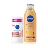 Prime Q10 Sıkılaştırıcı Bronzluk Vücut Losyonu 200ML ve Kadın Stick Deodorant Derma Control Clinical 50ML - Option-1