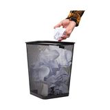 Prime Reader Mesh Çöp Kovası, Atık Kağıt Sepeti, Kare, Ofis, Metal Örgü, 9.8 "u x 9.8" G x 12.25" H, 4'lü Set, Siyah - 000-Siyah - Option-1