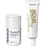 Prime Refectocil Kaş + Kirpik Boyası Sarı Blonde Brow 15 ml + Krem Oksidan 100 ml - 0-Siyah
