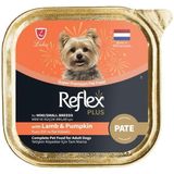 Prime Reflex Plus Pate Kuzu Kabak Mini Küçük Irk Yetişkin Köpek Maması 85 gr - 0,01 gr