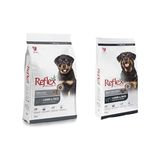Prime Reflex Puppy Lamb Kuzulu Yavru Köpek Maması, 15 kg ve Reflex Kuzulu ve Pirinçli Yetişkin Köpek Maması, 15 kg - 0,01 gr