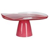 Prime Ripple Pembe Ayaklı Tabak 28 cm - Option-1 - 51R-Turuncu