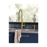 Prime S3947BG Modern Sabunluk, Fırçalanmış Altın - 0,25 gr