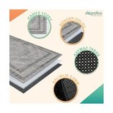 Prime Sala Kadife Kaymaz Pamuk Tabanlı Yıkanabilir Antibakteriyel Salon Halısı 160X230 - 374-Yeşil
