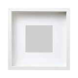 Prime Sannahed Rıbba 25X25 cm Derin Beyaz Kare Ahşap Fotoğraf Resim Çerçevesi Paspartulu - -- - Option-1