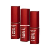 Prime Satiny Lipstick No:08 Candy Red - Mat Ruj (3 Paketi) - Option-1
