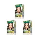 Prime Sea Color Amonyaksız, Vegan, Doğal, Besleyici Kalıcı Saç BOYASI%100 Beyaz Kapama (1 Paket 2 x 50 ml Boya & Oksidan) (Açık Kumral 8.0) (3 Paketi)