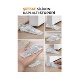 Prime Şeffaf Silikon Kapı Altı Stoperi, Kapı Durdurucu Tutucu - Option-1