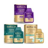 Prime Seti | Collagen & Biotin Hacim & Dolgunlaştırıcı Şampuan 300ML - Ince Telli ve Hassas Saçlar X1 + Keratin & Argan Onarıcı Şampuan 300ML - Yıpranmış ve Hasar Görmüş Saçlar X1... - Option-1