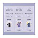 Prime Shake Silver Beyaz Gri ve Platin Saçlar Için Sülfatsız Mor Tonlama Şampuanı 1000ML - Option-1
