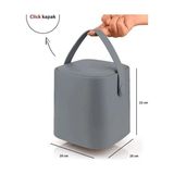 Prime Sihirli Çöp Tezgah Üstü Mutfak Çöp Kovası, Bas Bırak Kapaklı, Iç Kovalı, Tutma Saplı, (, 4 Litre) - 000-Siyah - Option-1