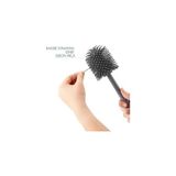 Prime Silikon Wc Tuvalet Banyo Fırçası Klozet Fırçası Siyah Oval - Option-1