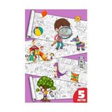 Prime Sinaticaret Saklı Nesneler Boyama Kağıdı Rulosu, Dev Boy, 45 cm x 5 Metre, Keşif Temalı, Çocuklar Için - -- - Option-1