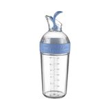 Prime Sızdırmaz Yağdanlık Sosluk Sirke Şişesi 350ML Dekoratif Renkli Ayçiçek Yağı Sıvı Yağ Yağlık Damlatmaz Kapaklı Estetik (Mavi) - Option-1